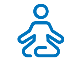 Meditating icon